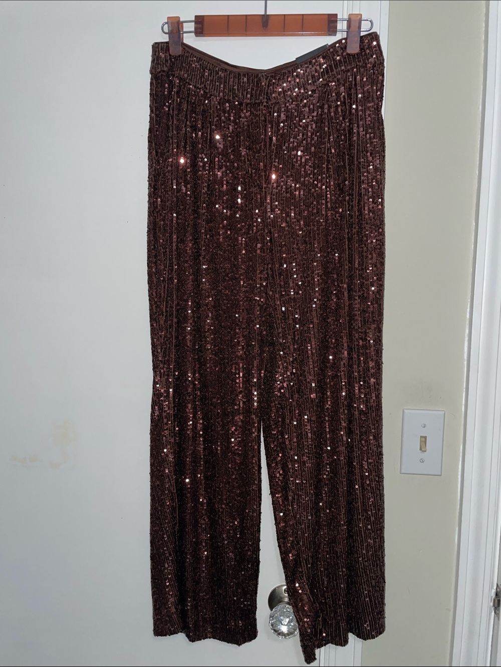 Express Brown sequin pants